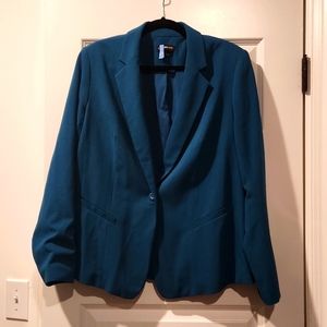 Lane Bryant Teal Blazer Size 16